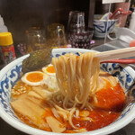 九段 斑鳩 - 辛旨濃厚煮玉子らー麺 900円 