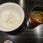 食堂こなん - 食事 土鍋炊き御飯 留椀