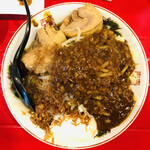 らーめん孝一郎 - Gカレーまぜそば（麺200g マシ）