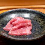 肉割烹 上 - 牛しゃぶしゃぶ  サーロイン 赤茄子 葱ポン酢