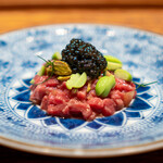 肉割烹 上 - 牛タルタル