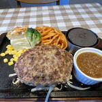 ハンバーグ&グリル ハングリ - 粗挽き牛肉100%ハンバーグ単品１２００円