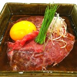 肉割烹 湧月 - ■和牛肉炙り すきやき仕立て