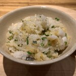 花小町 - 天草田浦の太刀魚と赤雲丹 0番海苔の佃煮