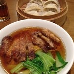 鼎泰豐 - 鼎泰豐 高島屋京都店の豚肉香り揚げ麺（13.03）