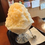 秀月堂 - 生桃氷(まるごと桃は桃を一個、こちらは半分なんだそうです)