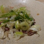 焼肉ホルモン髙木 - ネギ塩塩カルビ(ピンぼけしててすいません)