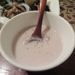 カフェ ベリーベリーベリー - コーヒー/ヨーグルトの/スープから1品選べて、スープにしました