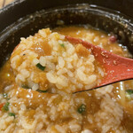 元祖めんたい煮こみつけ麺 - めんたい雑炊