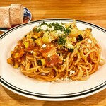 文化商店 - ハラペーニョのトマトパスタ(1,400円)