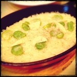 ファロ スロータイム - 〆の一皿（筍とそらまめのリゾット）