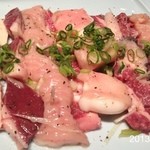 町屋やきにく密陽家 - でか！2013.3.27(水)塩ホルモン盛合せ三人前、てんこ盛りご飯＼(^o^)／最高です！