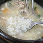 韓国トン一 - ご飯を入れてみた