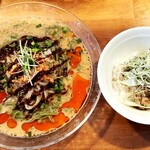 Jaja Menya Haneru - 〝7/24のみ〟冷やし担々鶏そば+薬味めし