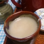 末広 - 蕎麦湯