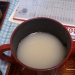 末広 - 蕎麦湯