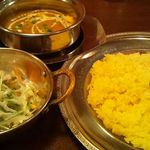 ちきゅうや 本町本店 - ベジタブルカレーセット　\800