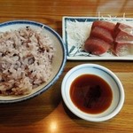 お食事処 ことぶき - 刺身と玄米ご飯