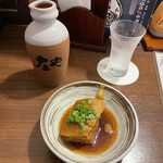 庄や - 大徳利〔冷〕、お通し