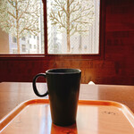 プークー 食堂 - ランチセットのホットコーヒー