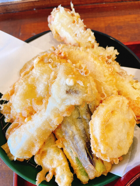 『野菜天ぷら田舎そば 中盛り』by nyack : そば 天丸 本店 - 都筑ふれあいの丘/そば [食べログ]