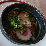 ブッフェレストラン トップ オブ ミヤコ - サイミンラーメン:出汁に干しエビを使った醤油ベースのあっさりラーメン、麺はそうめんっぽい細さ具はスパムとなると錦糸たまご