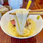 シゲジン - 平打ちの中太麺