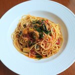 Cafe 301 - チキンとズッキーニのトマトソーススパゲッティ