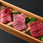 3 types of red Wagyu beef