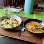 スプーンソング - 【2022年6月30日(木)】鮭のマラバール(カレー)とベジ(ポテト)プラオプレート