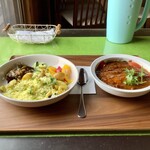 スプーンソング - 【2022年6月1日(水)】鮭のベルベレ(カレー)とベジ(ポテト)プラオプレート