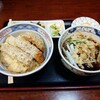 九段 ゑん重 - カツ丼 と、冷やしかけ。たぬき、かな。