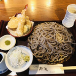 Soba Kiyose Raku An - ♪ランチＡ(田舎蕎麦.大盛り)¥1050