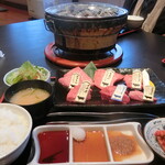 炭火焼肉くらた - 信州プレミアム牛肉盛り合わせ200ｇ（ランチ）