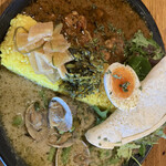 カリーショップ スパイスマン - あいがけプレート