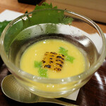 天婦羅 みやしろ - 千葉産トウモロコシのイエローサブマリンの擦り流し