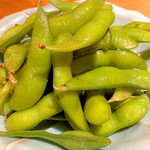 稚内海鮮と地鶏の個室居酒屋 旬蔵 上野駅前店 - 枝豆　480円