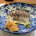 天婦羅 みやしろ - 那智勝浦産カマスの炙り
