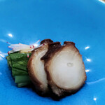 天婦羅 みやしろ - 佐島産真蛸、九条ネギの酢味噌掛け