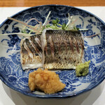 天婦羅 みやしろ - 那智勝浦産カマスの炙り