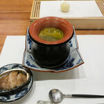 天婦羅 みやしろ - 活け鮑のしゃぶしゃぶ