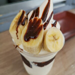 Cafe del SOL - ソフトクリームのチョコバナナ。