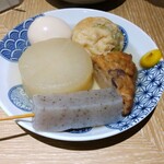 Sushi To Oden Ninoya - おでん盛り合わせ638円税込