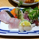 Sushi To Oden Ninoya - 刺盛り550円税込