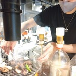 Yakijibie Wana Ichimoku - 僕の為にスタッフのお兄ちゃんが丁寧に焼き方レクチャーしてくれたよ(*´∀｀)