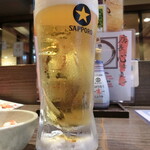 養老乃瀧 - 「サッポロ 生ビール 黒ラベル」460円