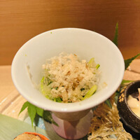 難波 鮨 よこ田 - 水菜のお浸し