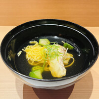 難波 鮨 よこ田 - 鯛そうめんでスタート( ‘-^ )b