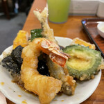 Tenfusa - 夏野菜と稚鮎•海老•海苔の天ぷら