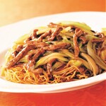 3．牛肉とセロリーの焼きそば